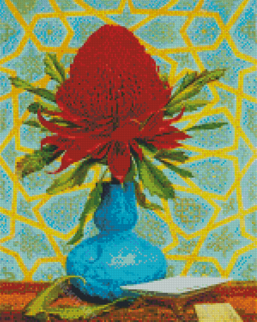 Vintage Waratah Diamond Painting