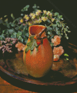 Brown Vase Diamond Painting