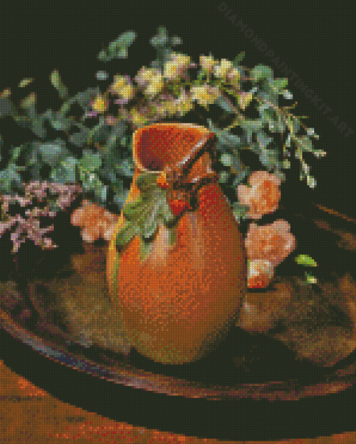 Brown Vase Diamond Painting