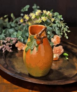 Brown Vase Diamond Painting