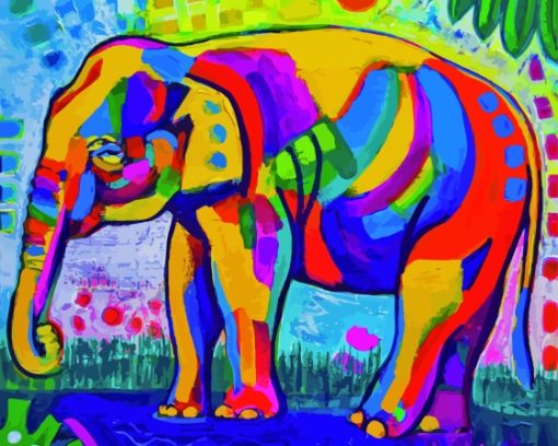 Colourful Elephant Diamond Painting