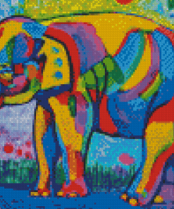 Colourful Elephant Diamond Painting