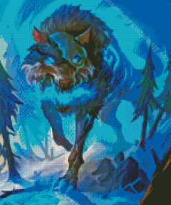 Aesthetic Fenrir Diamond Painting