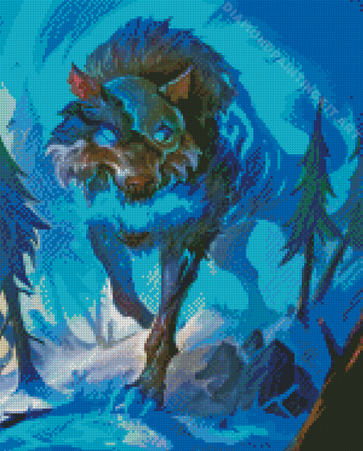 Aesthetic Fenrir Diamond Painting