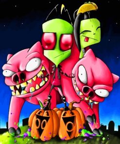 Invader Zim Diamond Painting