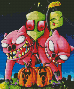 Invader Zim Diamond Painting