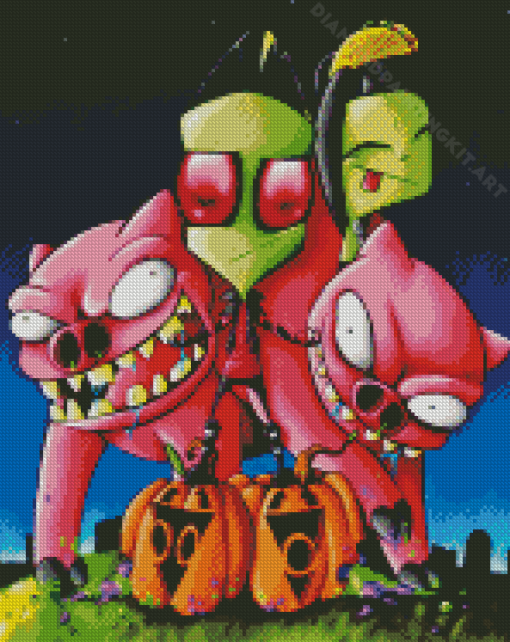 Invader Zim Diamond Painting