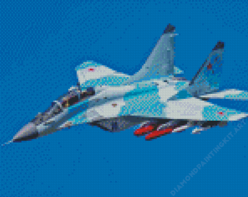 Jet Fighter Diamond Painting