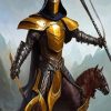 Knight In Armor Diamond Painting