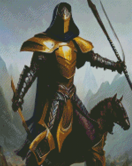 Knight In Armor Diamond Painting