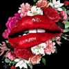 Lips Flowers Diamond Painting