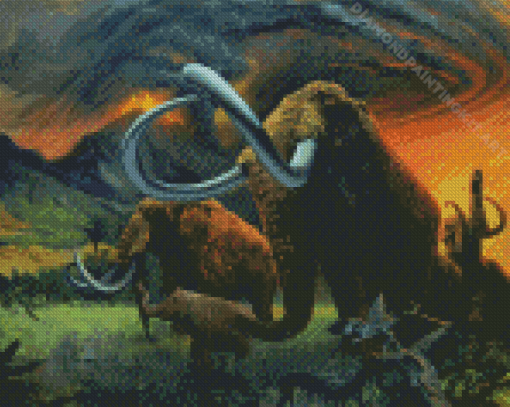 Aesthetic Mammoth Diamond Painting