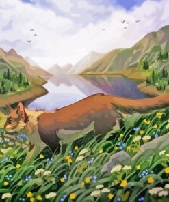 Mountain Cat Diamond Painting