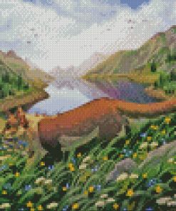 Mountain Cat Diamond Painting