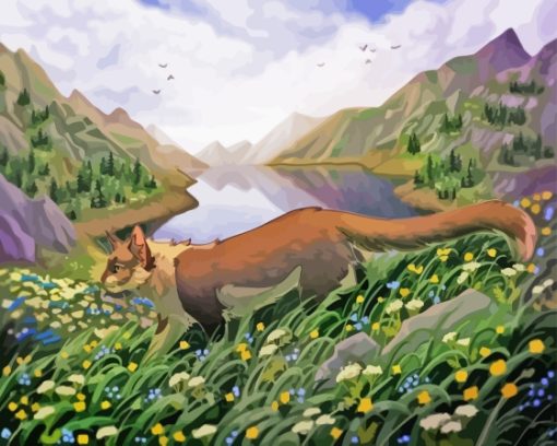 Mountain Cat Diamond Painting