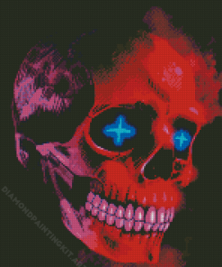 Red Skull Diamond Painting