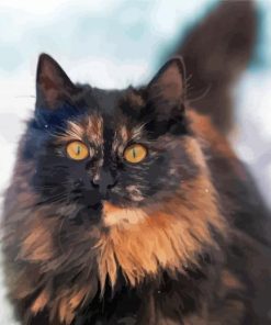 Tortoiseshell Cat Diamond Painting