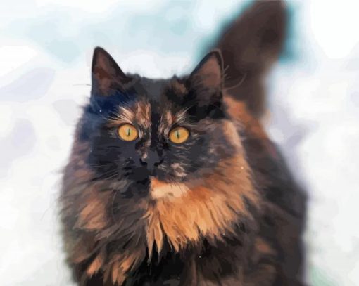 Tortoiseshell Cat Diamond Painting