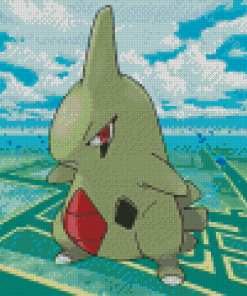 Pokemon Larvitar Diamond Painting