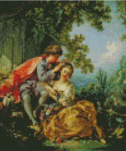 Couple In Forest Diamond Painting