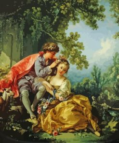 Couple In Forest Diamond Painting