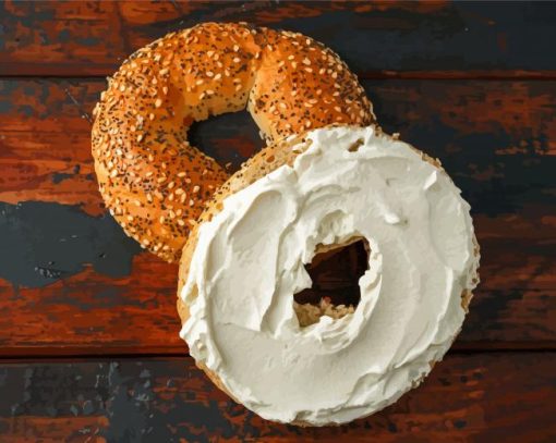 Bagel With Cream Diamond Painting