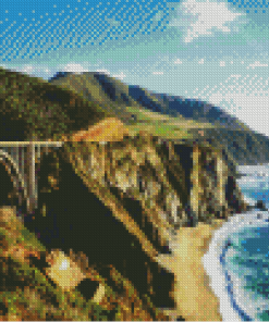 Bixby Creek Bridge Diamond Painting