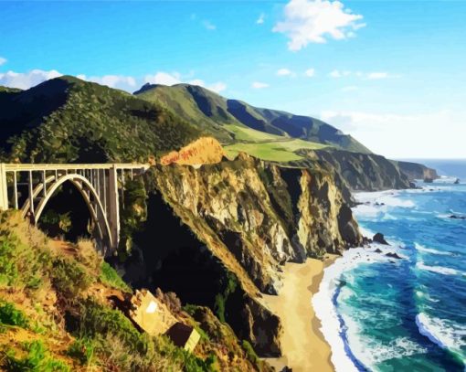 Bixby Creek Bridge Diamond Painting