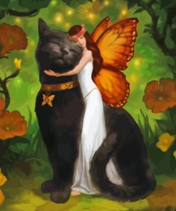 Cat And Fairy Diamond Painting