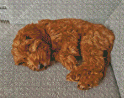 Caramel Cockapoo Diamond Painting