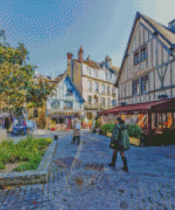 Caen City Streets Diamond Painting