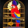 Caged Parrot Diamond Painting