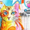 Cat And Bird Diamond Painting