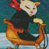 Cat Sledding Diamond Painting