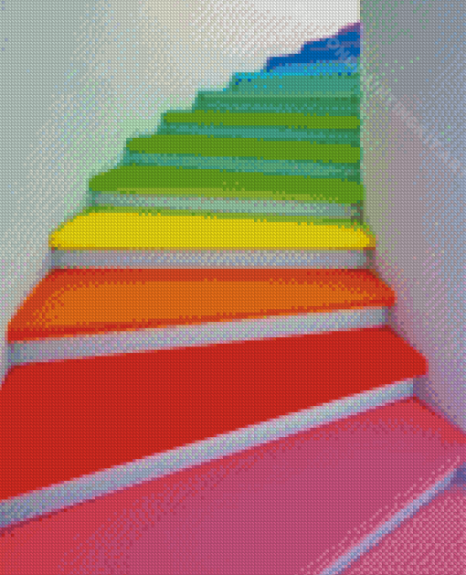 Colorful Stairs Diamond Painting