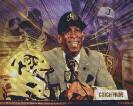 Deion Sanders Diamond Painting