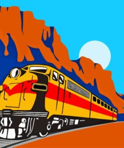 Diesel Train Diamond Painting