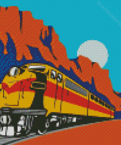 Diesel Train Diamond Painting