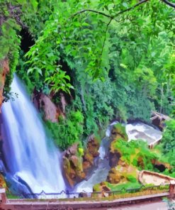 Edessa Waterfall Diamond Painting