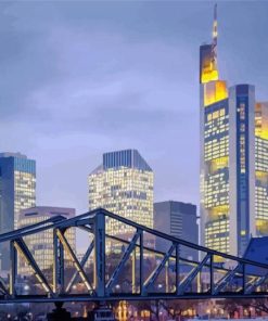 Footbridge Frankfurt Diamond Painting