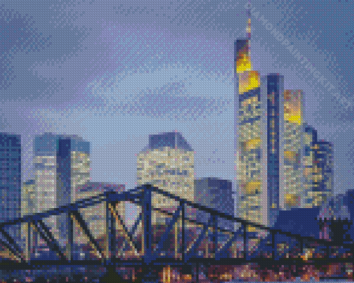 Footbridge Frankfurt Diamond Painting