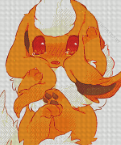 Flareon Crying Diamond Painting