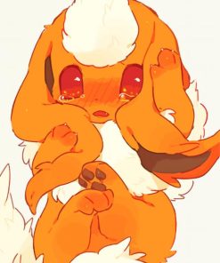 Flareon Crying Diamond Painting