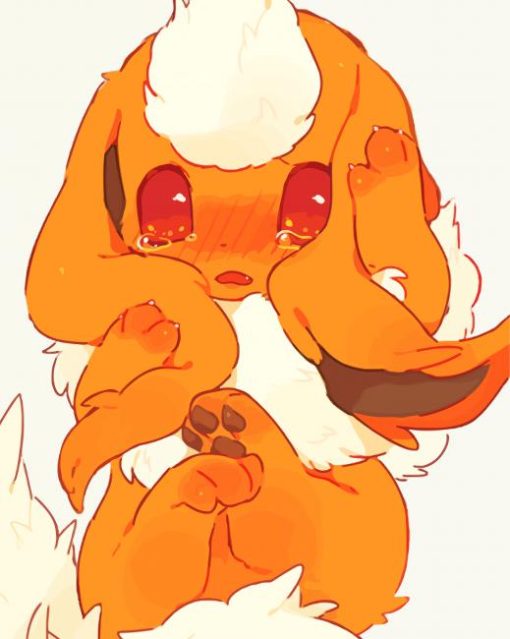 Flareon Crying Diamond Painting