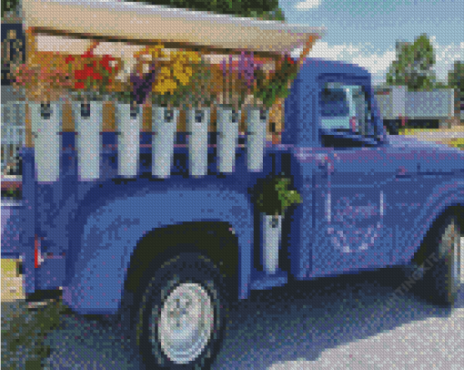 Purplr Truck Diamond Painting