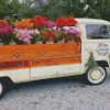 Flowers In Truck Diamond Painting