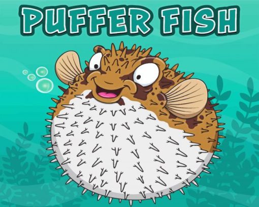 Cartoon Puffer Fish Diamond Painting