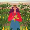 Farmer Woman Diamond Painting