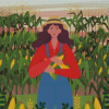 Farmer Woman Diamond Painting