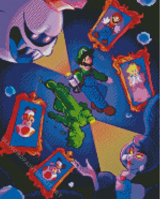 Luigis Mansion Diamond Painting